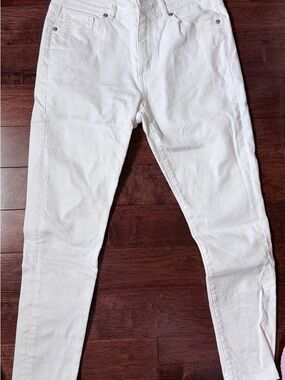 LOFT White High-Rise Jeans